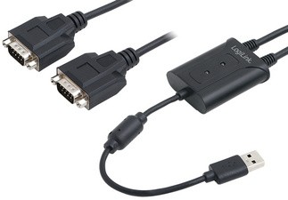 LogiLink USB 2.0 - 2 x RS232 Adapterkabel