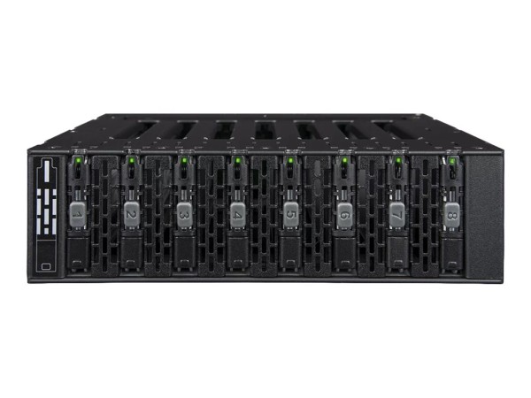 ICY DOCK Gehäuse 8x M.2 NVMe SSDPCIe MB873MP-B V2