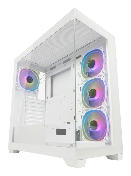 LC-POWER Case Midi LC-Power LC-715W-ON Shaded Gaming White LC-715W-ON