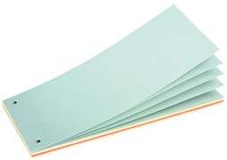 herlitz Trennstreifenblock, für DIN A4, farbig sortiert