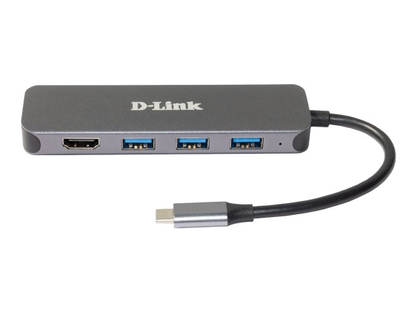 D-LINK DUB-2333 5-in-1 USB-C Hub mit HDMI/Power Delivery DUB-2333