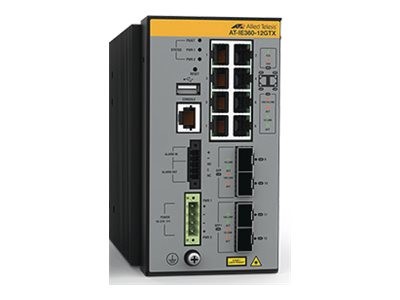 ALLIED TELESIS ALLIED TELESIS 8x 10/100/1000T, 2x 100/1000X SFP, 2x 1/10G SFP+, Industrial Ethernet, Layer 3 Switch