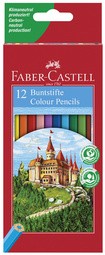 FABER-CASTELL Hexagonal-Buntstifte CASTLE, 48er Kartonetui