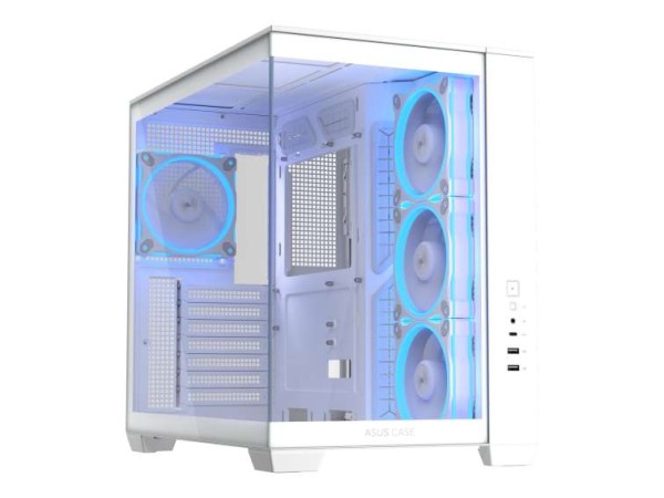 ASUS PC-Gehäuse A32 PLUS TG ARGB White Midi-Tower ATX Tempered 90DC00S3-B19000