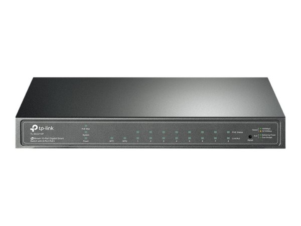 TP-LINK Omada 8-Port Gigabit Smart PoE+ Switch with 2 SFP Slots SG2210P