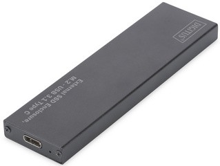 DIGITUS M.2 SATA Festplatten-Gehäuse, USB 3.1, schwarz