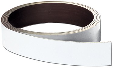 FRANKEN Magnetband, (L)10.000 x (T)0,8 x (H)15 mm, weiß