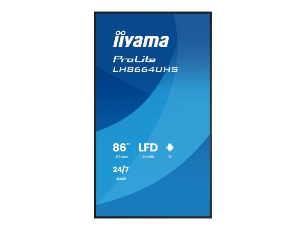 IIYAMA IIYAMA LH8664UHS-B3AG 218,44cm (86")