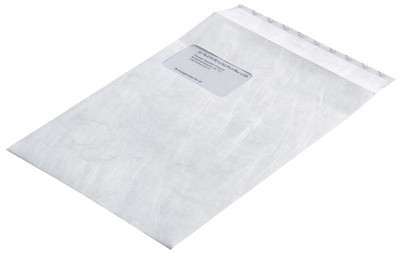 Tyvek Versandtaschen C4, mit Fenster, 55 g/qm