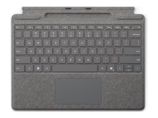 MICROSOFT MICROSOFT Surface Pro Keyboard mit Stiftaufbewahrung platin