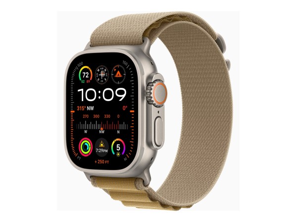 APPLE Watch Ultra 2 GPS + Cellular 49mm Natural Titanium Case with Tan Alpi MX4H3FD/A