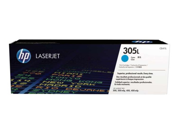 HP 305L Cyan LaserJet Tonerpatrone (CE411L) CE411L