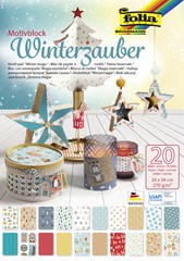 folia Motivblock "Winterzauber", 240 x 340 mm, 20 Blatt