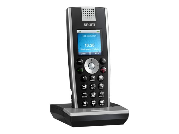 SNOM TECHNOLOGY SNOM IP DECT M9R Handset EU unterstuetzt SNOM Repeater in Verbindung mit Snom m9R Snom Artikelnummer