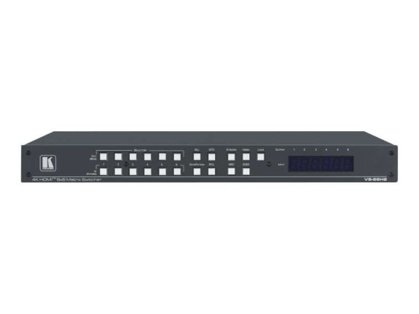 KRAMER VS-66H2 6x6 4K HDR HDCP 2.2 HDMI 2.0 Matrix mit digitalem Audio-Rout 20-00011530