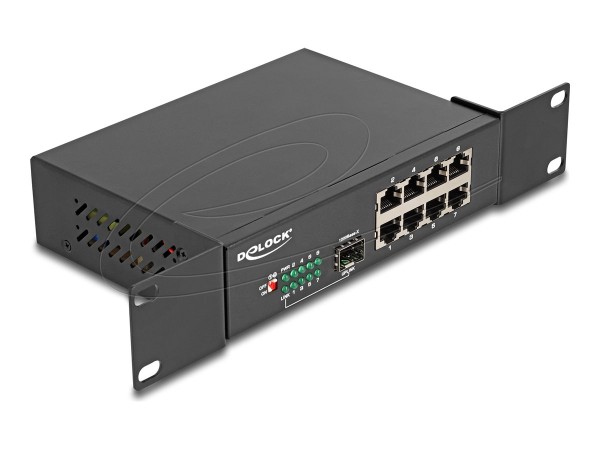 DELOCK DELOCK 10" Gigabit Ethernet Switch 8 Port + 1 SFP