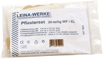 LEINA Pflasterset 20-teilig, elastisch/wasserfest, hautfarbe