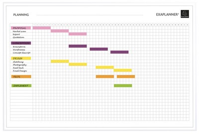 EXACOMPTA Magnetplaner Projekt, (B)900 x (H)590 mm