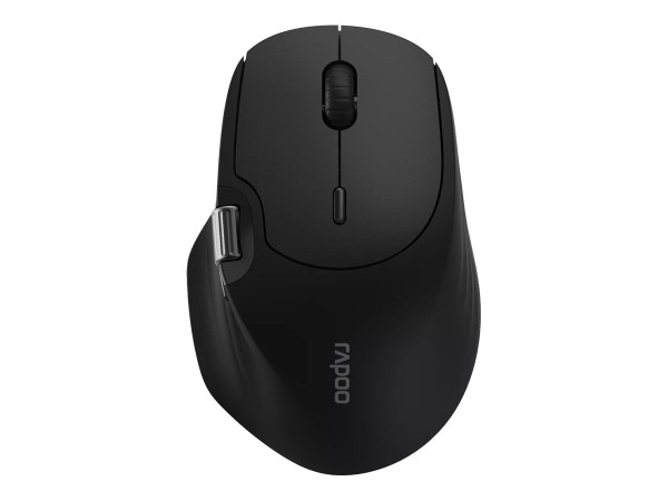RAPOO RAPOO Kabellose Multi-Mode-Maus "MT560", Schwarz Bluetooth, kabellos (Dongle), hochauflösender 4000