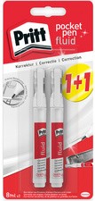 Pritt Korrekturstift Pocket Pen Fluid, 2er Blisterkarte