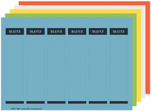 LEITZ Ordnerrücken-Etikett, 39 x 192 mm, kurz, schmal, gelb
