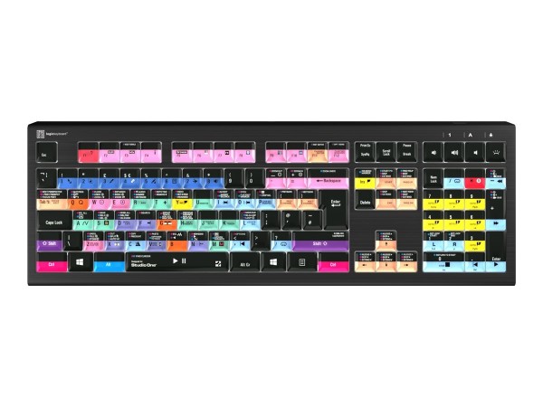 LOGIC-KEYBOARD LOGIC-KEYBOARD LKB-PSO3-A2PC-UK Tastatur USB QWERTY Englisch Schwarz