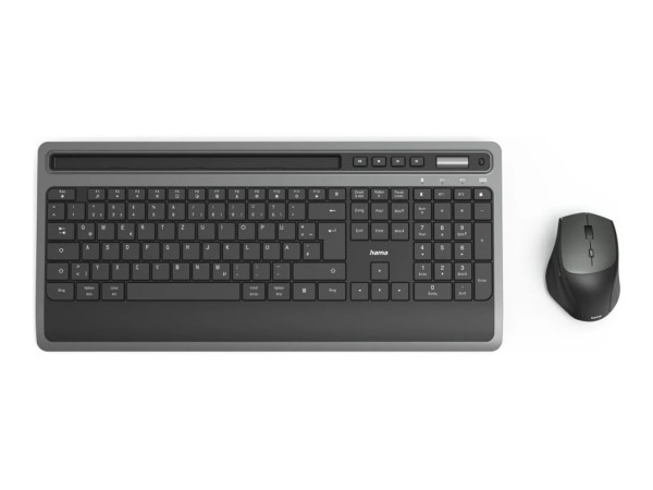 HAMA HAMA Multi-Device-Tastatur-/Maus-Set KMW-600 Plus Schwarz/Anthrazit