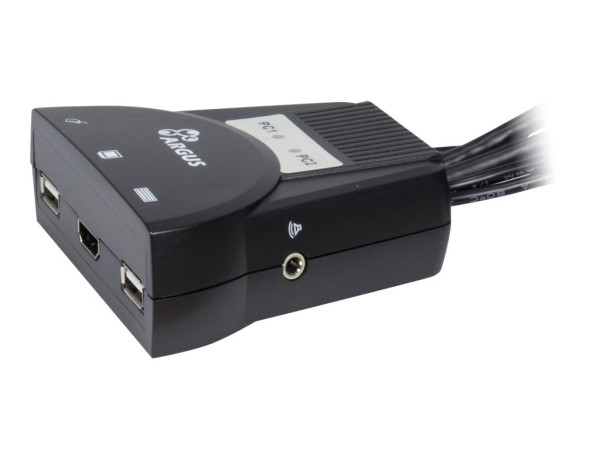 INTERTECH Inter-Tech KVM Switch LS-21HA HDMI, 2 Port, Kunststoff retail 88887340