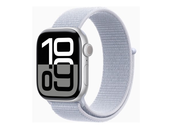 APPLE Watch Series 10 GPS 42mm Silver Aluminium Case with Blue Cloud Sport MWWD3QF/A