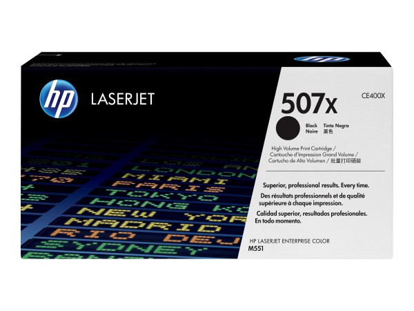 HP HP 507X Schwarz LaserJet Tonerpatrone (CE400X)