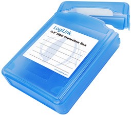 LogiLink HDD-Box für 3,5" Festplatten, blau