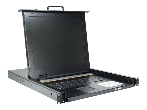 INTERTECH INTERTECH INTER-TECH KVM 1708 LED 43,18cm 17 Zoll KVM-Switch 104er Tastatur mit Touchpad 1280x1024 7