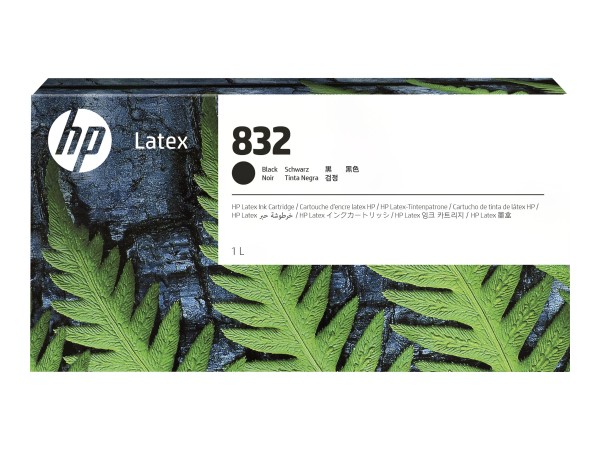 HP 832 Schwarz Latex Druckerpatrone - 1 Liter - Latexbasierte Tinte - 1000 4UV75A