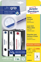AVERY Zweckform Ordnerrücken-Etiketten, 61 x 297 mm, weiß