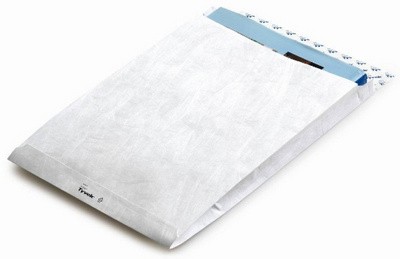Tyvek Faltentasche H4, 55 g/qm, ohne Fenster, weiß