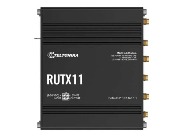 TELTONIKA Router RUTX11 LTE CAT6 Router WLAN, Dual Band WiFi (Wave-2 802.11 RUTX11240000