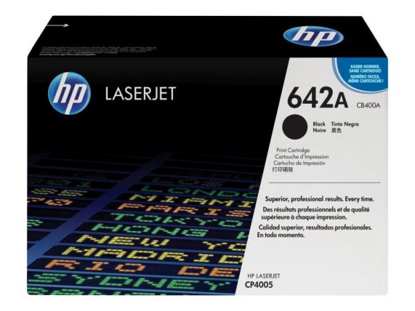 HP 642A Schwarz LaserJet Tonerpatrone (CB400A) CB400A