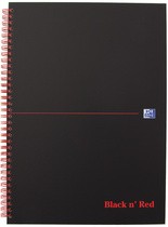 Oxford Black n' Red Collegeblock, DIN A5, kariert, Karton