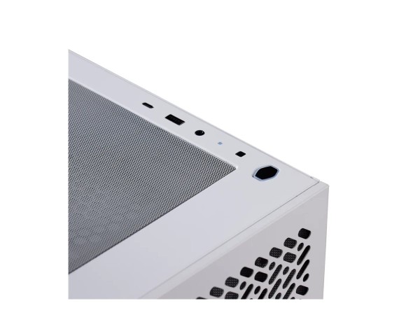 COOLERMASTER Elite 302 PC-Gehäuse, Midi-Tower, mAtX, Tempered Glass - weiß E302-WGNN-S00