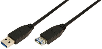 LogiLink USB 3.0 Verlängerungskabel, schwarz, 3,0 m