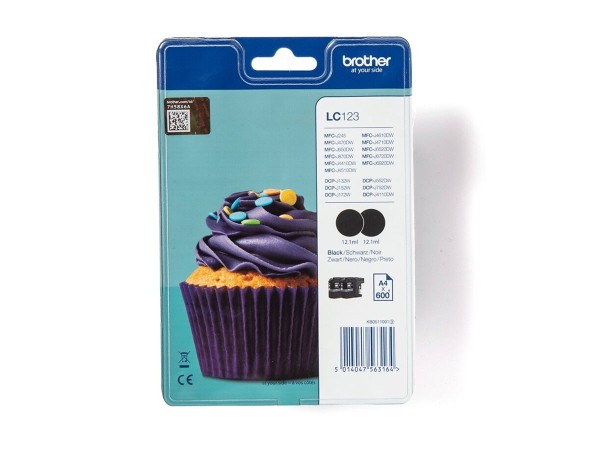 BROTHER BROTHER 2er Pack Schwarz Tintenpatrone