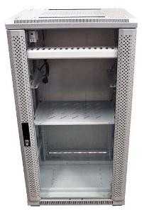 ALLNET ALLNET 19""Schrank, 12HE, B600/T 600mm, Glastür, Lichtgrau, SNB-Serie,