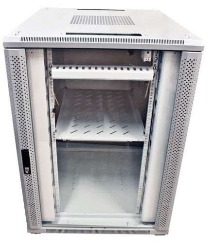 ALLNET 19""Schrank, 42HE, B800/T1000mm, Glastür, Lichtgrau, SNB-Serie, ALL-SNB8142BDGRAU