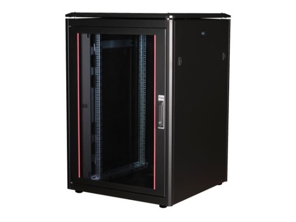 EQUIP EQUIP Serverschrank 19"  22U 800x800mm Glastür   schwarz (Speditionsversand)