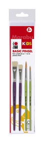 Marabu KiDS Pinsel-Set "Basic Pinsel", 4-teilig