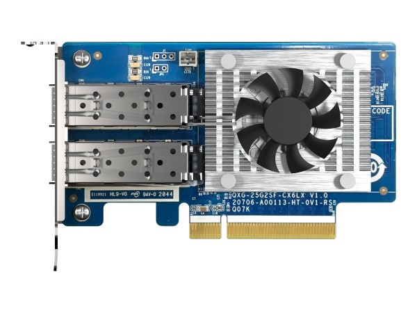 QNAP QXG-25G2SF-CX6 - Netzwerkadapter - PCIe 4.0 x8 Low-Profile - 25 Gigabi QXG-25G2SF-CX6