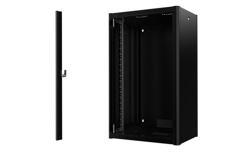 EET Lanview 19" 20U W=600mm D=450mm H=1000mm WALLMOUNT PRO BLACK (RWP20U45BL)