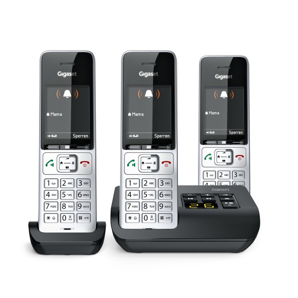GIGASET GIGASET COMFORT 500A Trio silber/schwarz