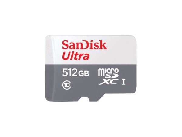SANDISK 512GB SanDisk Ultra microSDXC+Adapter SDSQUNR-512G-GN6TA