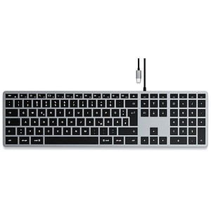 SATECHI SATECHI SLIM W3 Tastatur kabelgebunden grau, silber